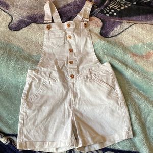 White short overalls